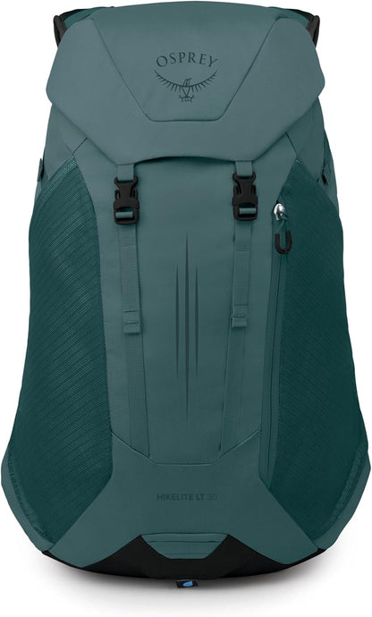 Hikelite LT 30L Hiking Backpack - Lightweight Travel Daypack with Rain Cover for Men and Women, Cascade Blue