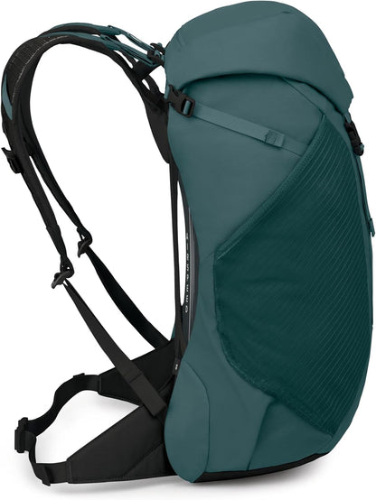 Hikelite LT 30L Hiking Backpack - Lightweight Travel Daypack with Rain Cover for Men and Women, Cascade Blue