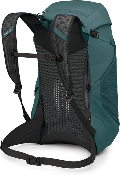 Hikelite LT 30L Hiking Backpack - Lightweight Travel Daypack with Rain Cover for Men and Women, Cascade Blue