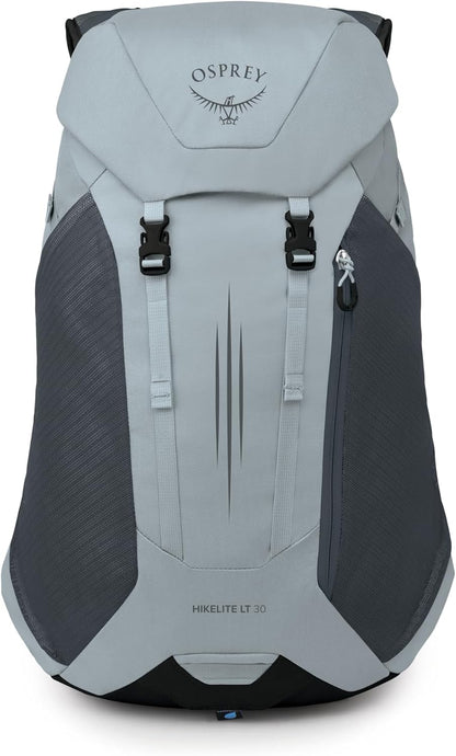 Hikelite LT 30L Hiking Backpack - Lightweight Travel Daypack with Rain Cover for Men and Women, Cascade Blue