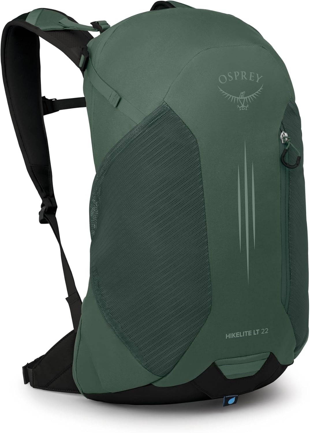 Hikelite LT 30L Hiking Backpack - Lightweight Travel Daypack with Rain Cover for Men and Women, Cascade Blue