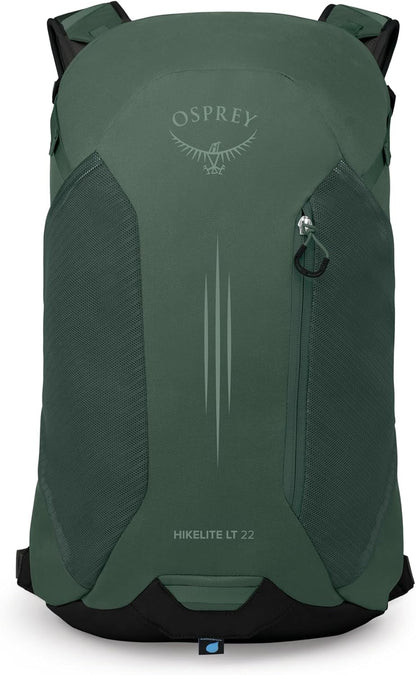 Hikelite LT 30L Hiking Backpack - Lightweight Travel Daypack with Rain Cover for Men and Women, Cascade Blue