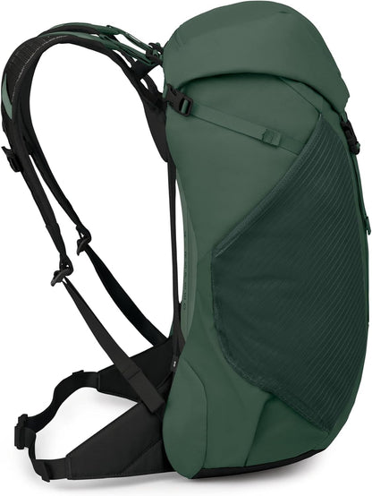 Hikelite LT 30L Hiking Backpack - Lightweight Travel Daypack with Rain Cover for Men and Women, Cascade Blue