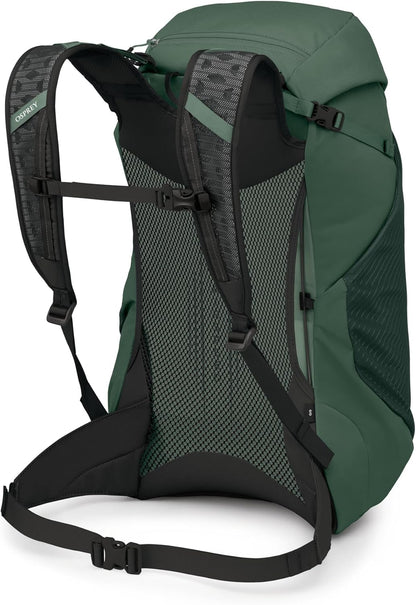 Hikelite LT 30L Hiking Backpack - Lightweight Travel Daypack with Rain Cover for Men and Women, Cascade Blue