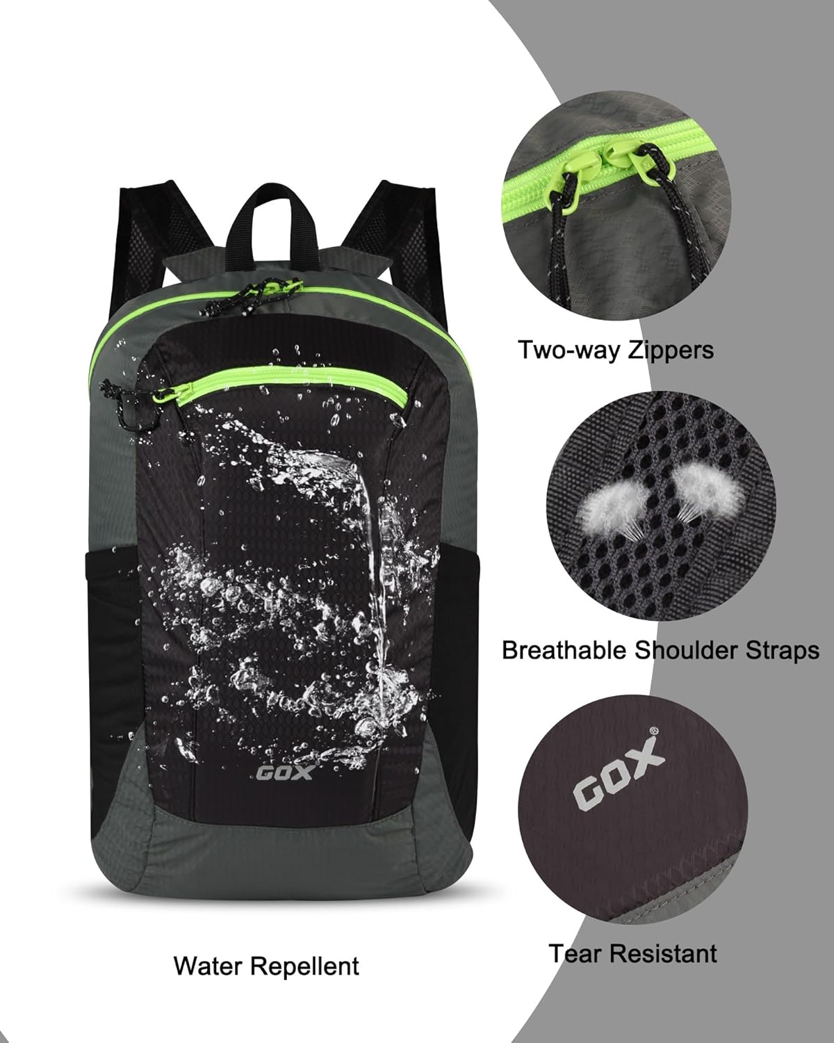 Foldable 20l Backpack For Travel Lightweight Hiking Packable Daypack for Men Travel Camping Outdoor Bag Women (Jasper)