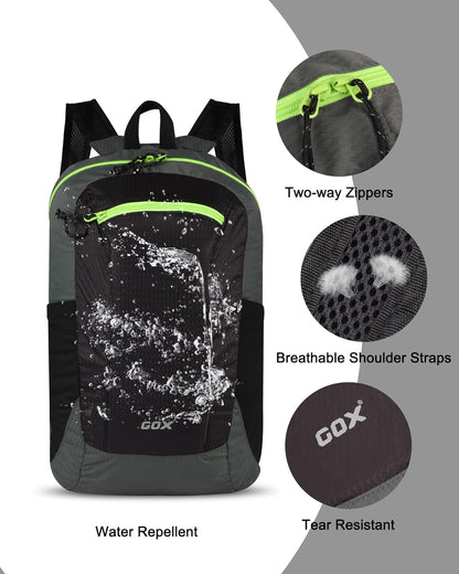 Foldable 20l Backpack For Travel Lightweight Hiking Packable Daypack for Men Travel Camping Outdoor Bag Women (Jasper)