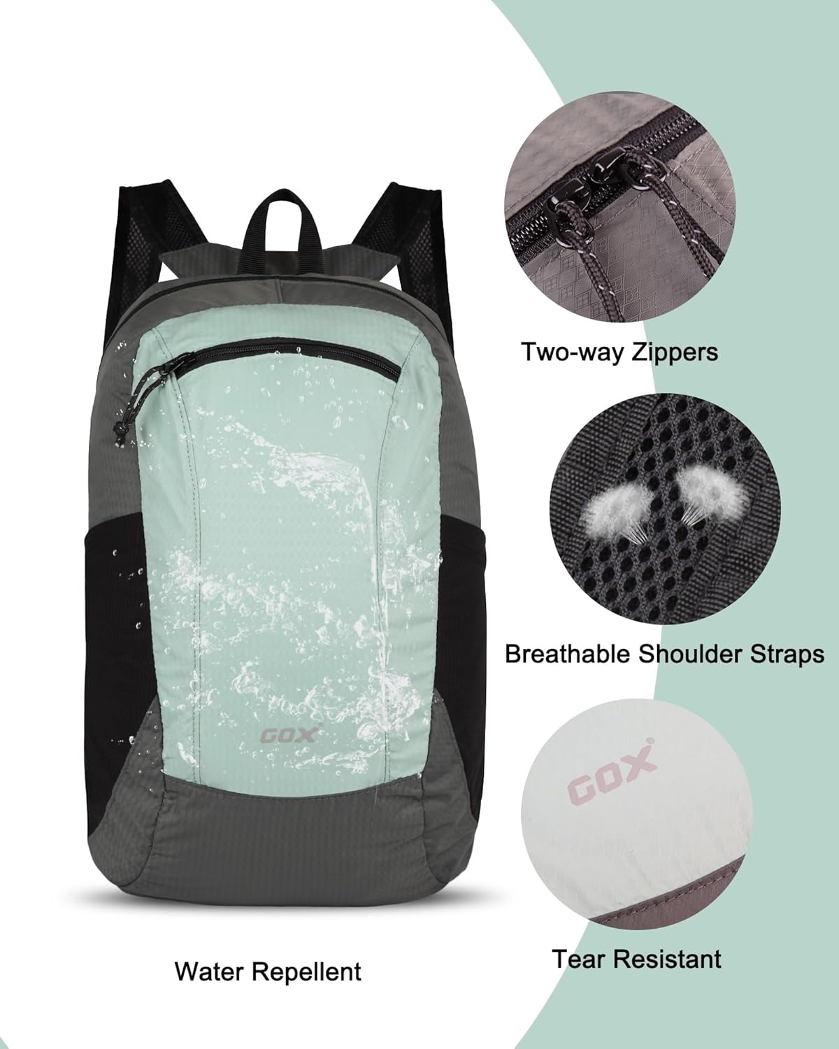 Foldable 20l Backpack For Travel Lightweight Hiking Packable Daypack for Men Travel Camping Outdoor Bag Women (Jasper)