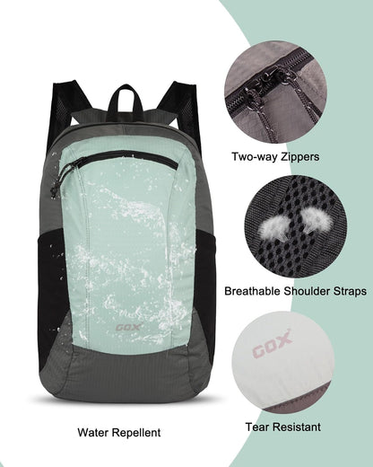 Foldable 20l Backpack For Travel Lightweight Hiking Packable Daypack for Men Travel Camping Outdoor Bag Women (Jasper)