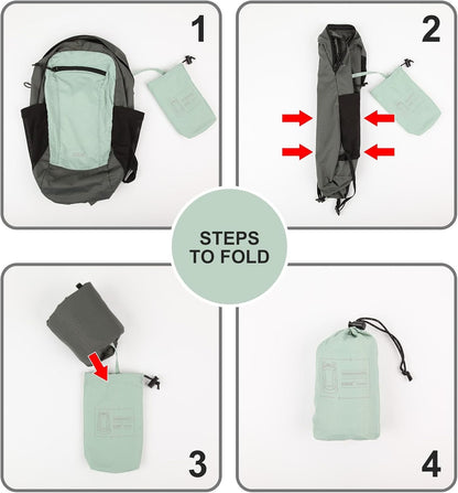 Foldable 20l Backpack For Travel Lightweight Hiking Packable Daypack for Men Travel Camping Outdoor Bag Women (Jasper)