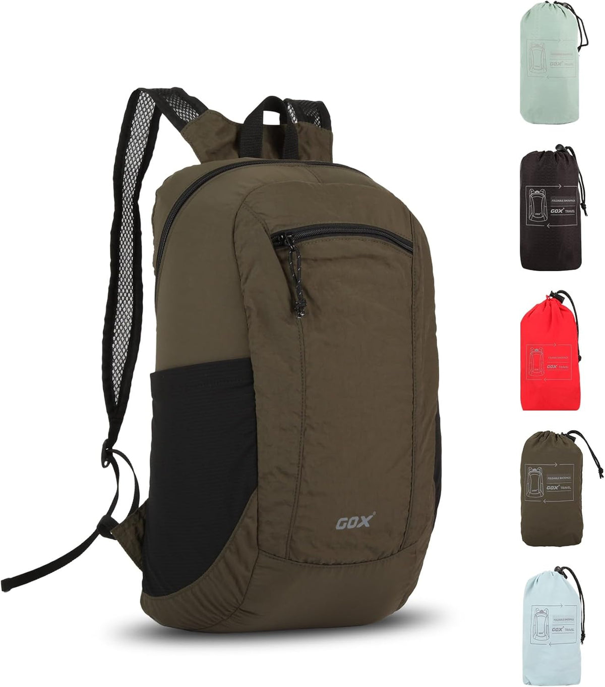 Foldable 20l Backpack For Travel Lightweight Hiking Packable Daypack for Men Travel Camping Outdoor Bag Women (Jasper)