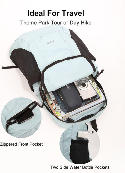 Foldable 20l Backpack For Travel Lightweight Hiking Packable Daypack for Men Travel Camping Outdoor Bag Women (Jasper)