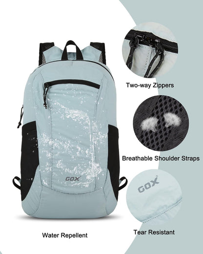 Foldable 20l Backpack For Travel Lightweight Hiking Packable Daypack for Men Travel Camping Outdoor Bag Women (Jasper)