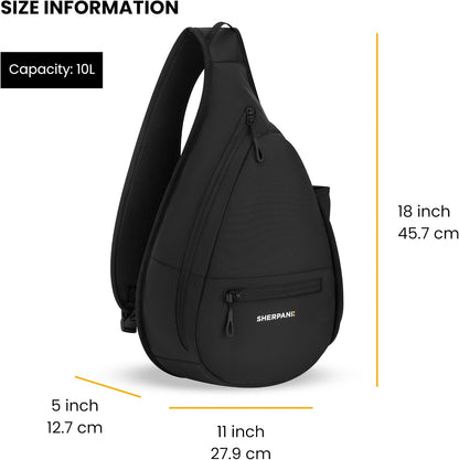 Esprit, Sling Backpack, 10L Travel Bag, Right-Handed Shoulder Sling Purse, Crossbody Backpack, Travel Gifts, RFID Protection (Chromatic)