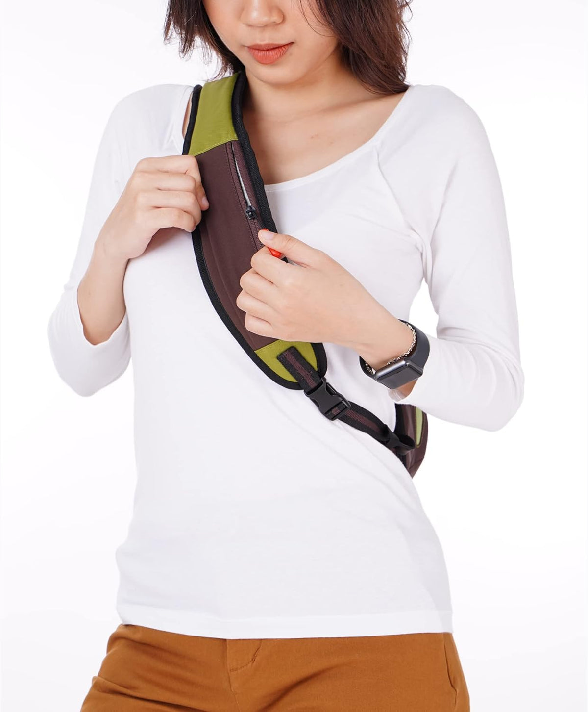 Esprit, Sling Backpack, 10L Travel Bag, Right-Handed Shoulder Sling Purse, Crossbody Backpack, Travel Gifts, RFID Protection (Chromatic)