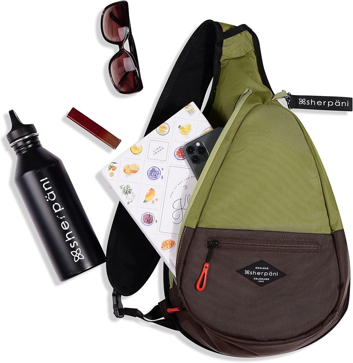 Esprit, Sling Backpack, 10L Travel Bag, Right-Handed Shoulder Sling Purse, Crossbody Backpack, Travel Gifts, RFID Protection (Chromatic)