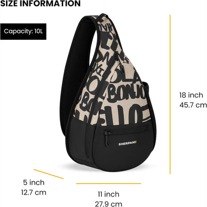 Esprit, Sling Backpack, 10L Travel Bag, Right-Handed Shoulder Sling Purse, Crossbody Backpack, Travel Gifts, RFID Protection (Chromatic)