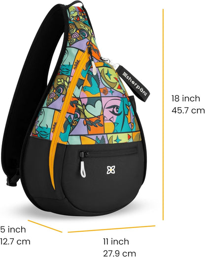 Esprit, Sling Backpack, 10L Travel Bag, Right-Handed Shoulder Sling Purse, Crossbody Backpack, Travel Gifts, RFID Protection (Chromatic)