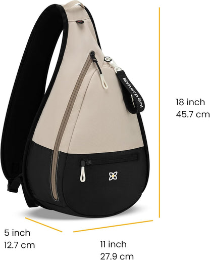 Esprit, Sling Backpack, 10L Travel Bag, Right-Handed Shoulder Sling Purse, Crossbody Backpack, Travel Gifts, RFID Protection (Chromatic)