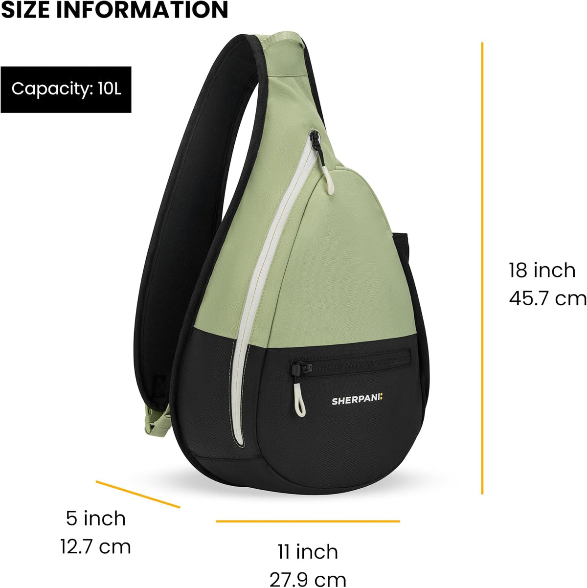 Esprit, Sling Backpack, 10L Travel Bag, Right-Handed Shoulder Sling Purse, Crossbody Backpack, Travel Gifts, RFID Protection (Chromatic)