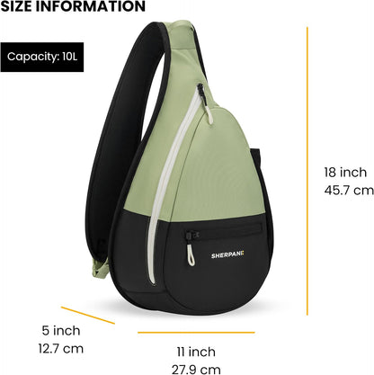 Esprit, Sling Backpack, 10L Travel Bag, Right-Handed Shoulder Sling Purse, Crossbody Backpack, Travel Gifts, RFID Protection (Chromatic)