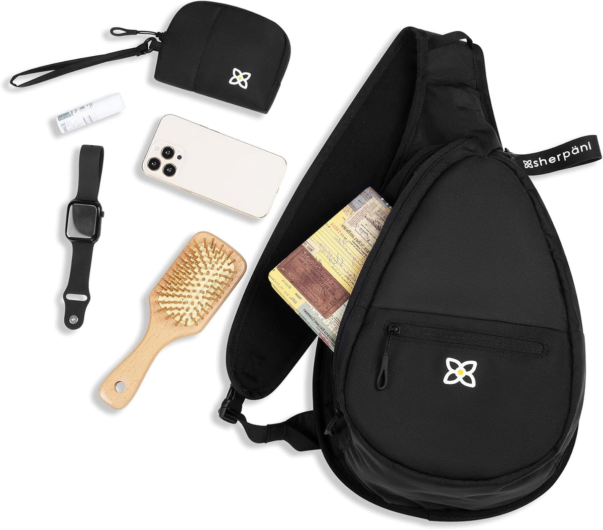 Esprit, Sling Backpack, 10L Travel Bag, Right-Handed Shoulder Sling Purse, Crossbody Backpack, Travel Gifts, RFID Protection (Chromatic)
