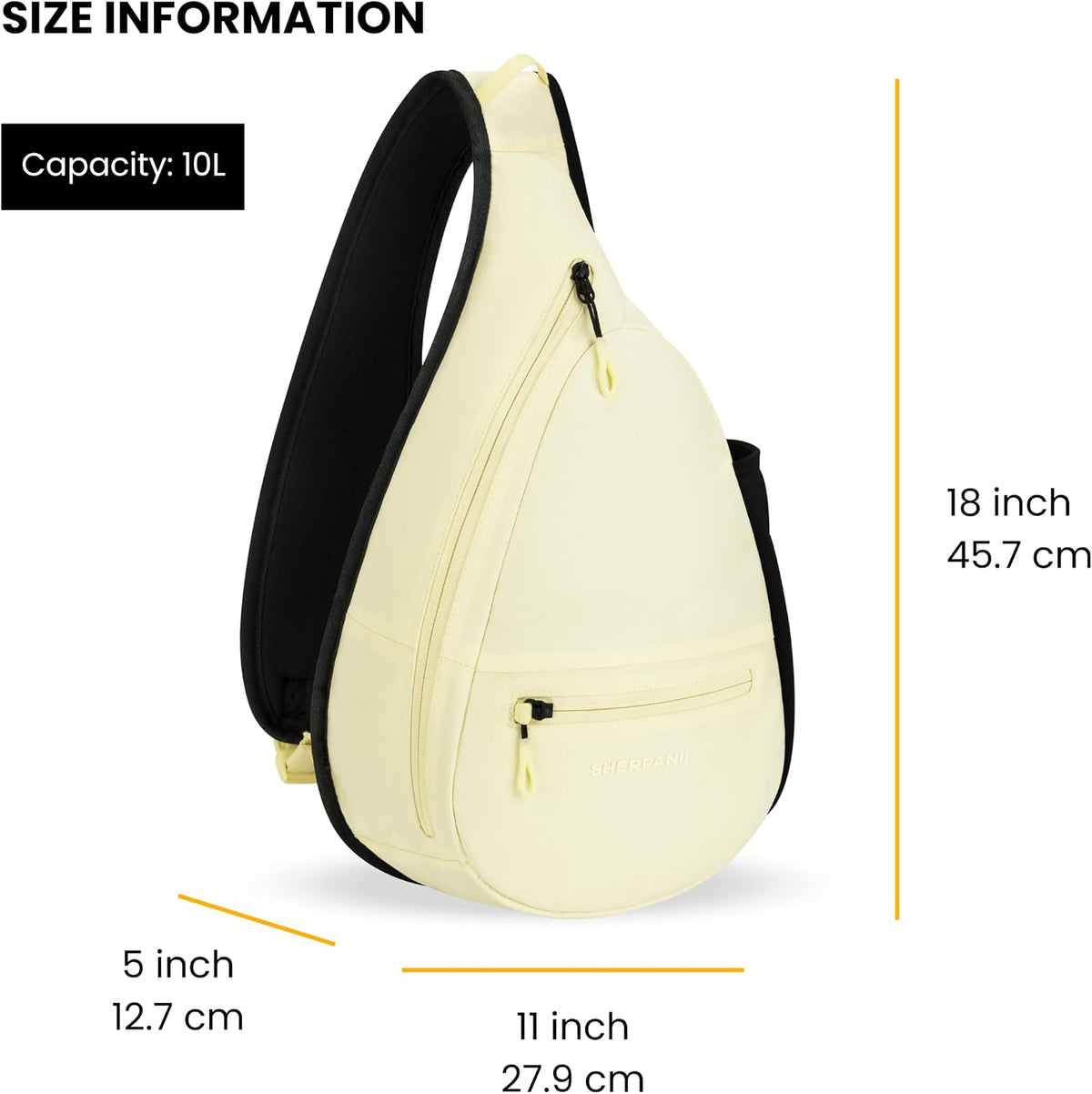 Esprit, Sling Backpack, 10L Travel Bag, Right-Handed Shoulder Sling Purse, Crossbody Backpack, Travel Gifts, RFID Protection (Chromatic)