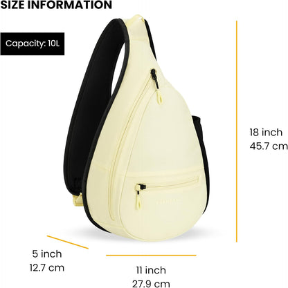 Esprit, Sling Backpack, 10L Travel Bag, Right-Handed Shoulder Sling Purse, Crossbody Backpack, Travel Gifts, RFID Protection (Chromatic)