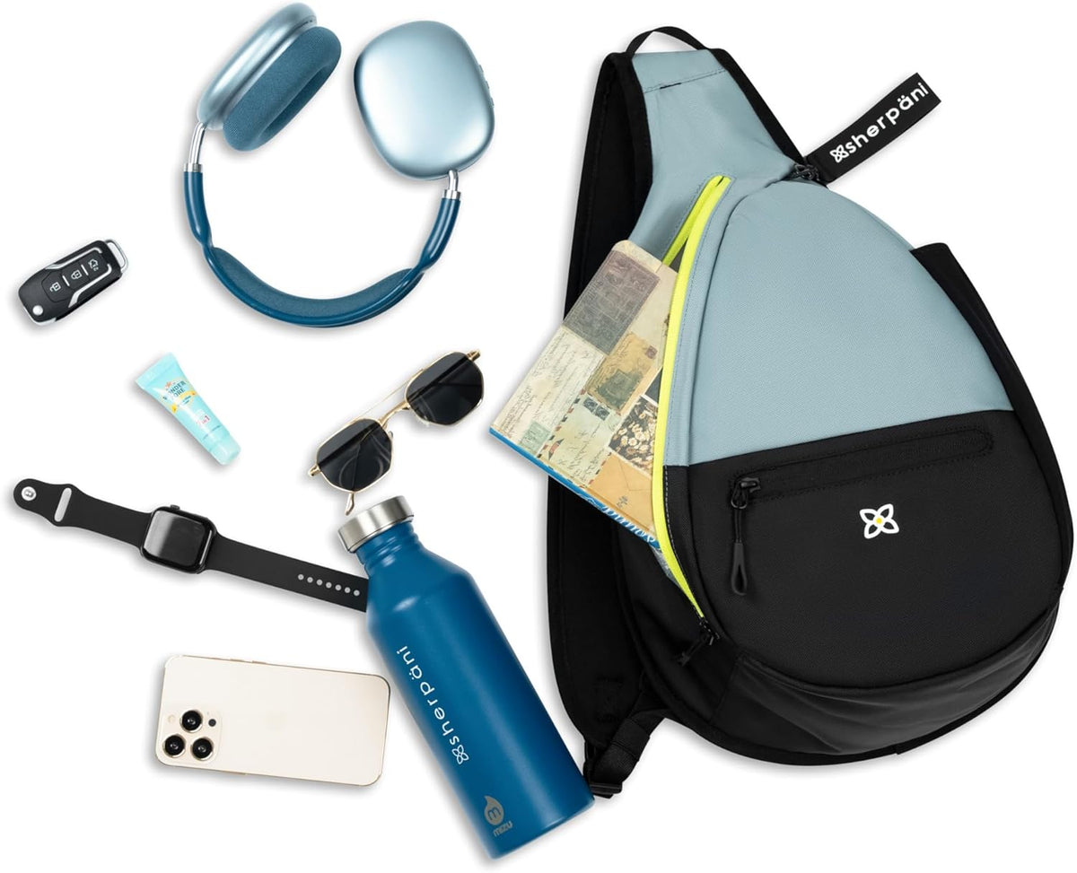 Esprit, Sling Backpack, 10L Travel Bag, Right-Handed Shoulder Sling Purse, Crossbody Backpack, Travel Gifts, RFID Protection (Chromatic)