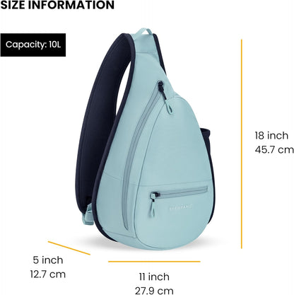 Esprit, Sling Backpack, 10L Travel Bag, Right-Handed Shoulder Sling Purse, Crossbody Backpack, Travel Gifts, RFID Protection (Chromatic)