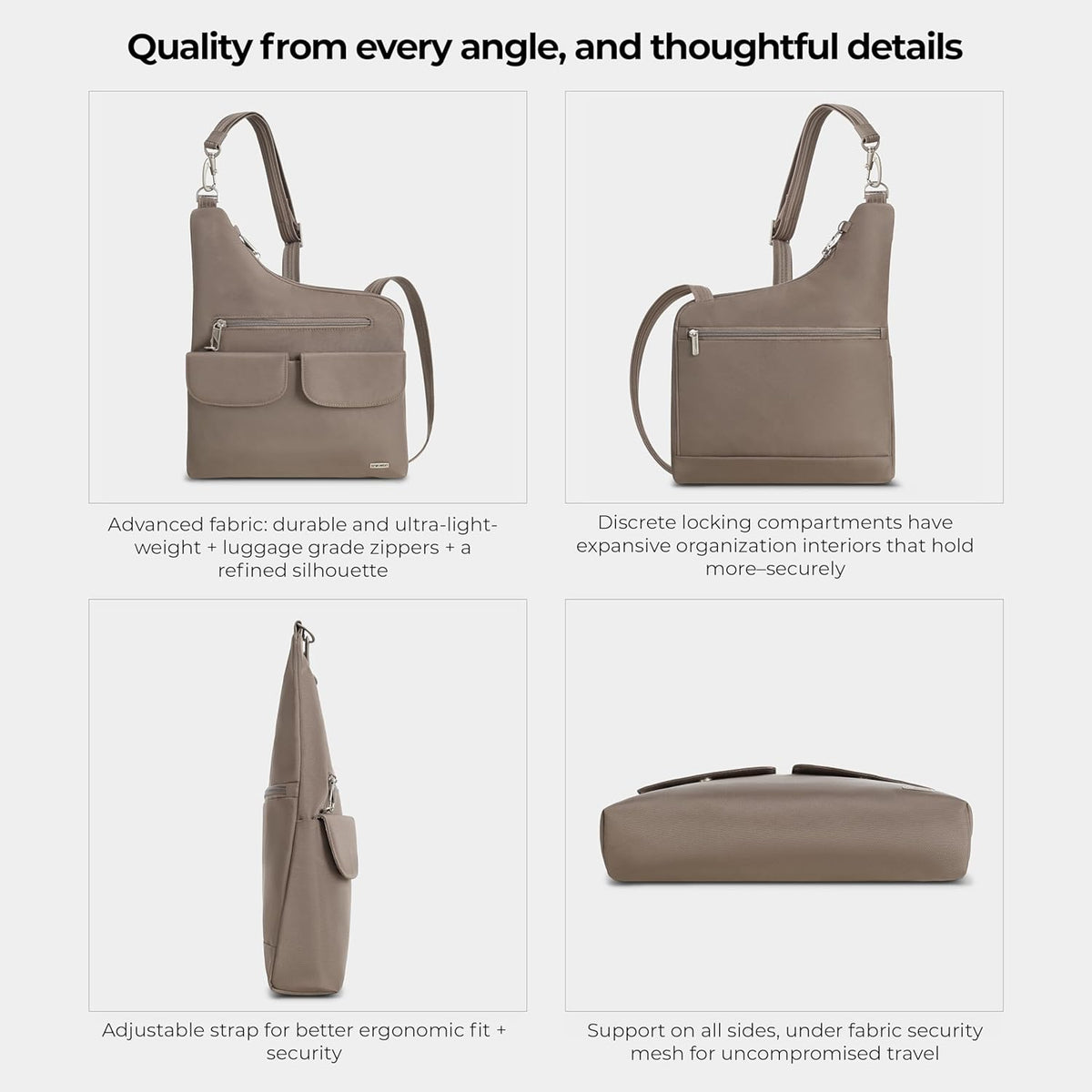 Anti-Theft Classic Crossbody Bag