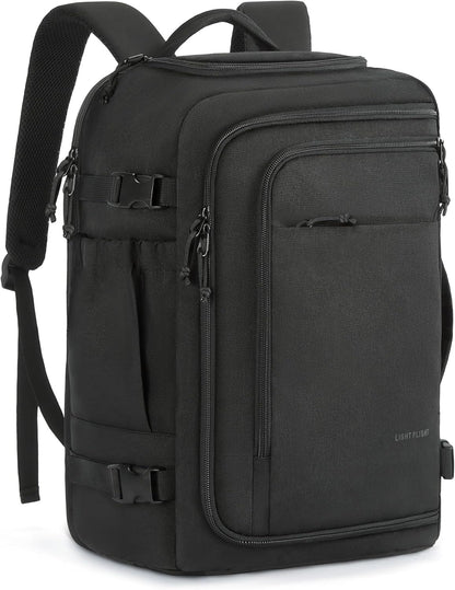Travel Backpack, TSA Friendly Flight Approved Carry on Backpack Water-resistant Lightweight Business Large Weekender Bag Casual Daypack 17.3" Laptop Backpack for Men Women, Pink