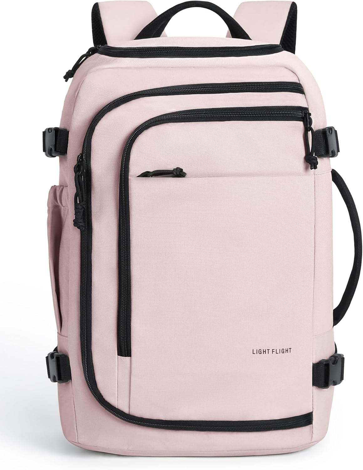Travel Backpack, TSA Friendly Flight Approved Carry on Backpack Water-resistant Lightweight Business Large Weekender Bag Casual Daypack 17.3" Laptop Backpack for Men Women, Pink