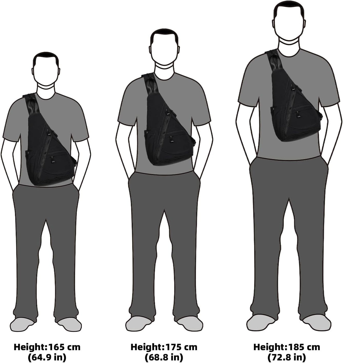 Crossbody Sling Backpack Nylon Cross Body Bag Travel Hiking Shoulder Bags Daypack Rucksack Unisex (Olive Green)
