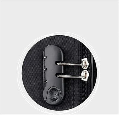 Carry-On Softside Luggage with Spinner Wheels,Expandable Softside Carry-On Suitcase Checked Luggage Luggage Carry On (Color : Black, Size : 22in)