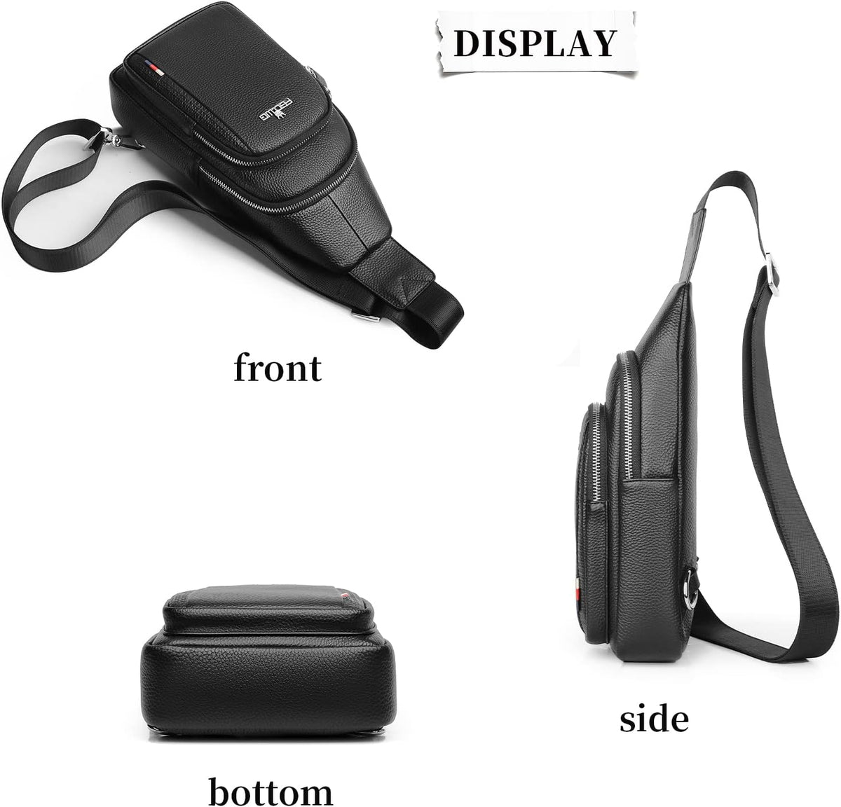 sling Backpack for Men Chest Bag Crossbody Shoulder Bags Travel Bag Purse for Men with Water Resistant