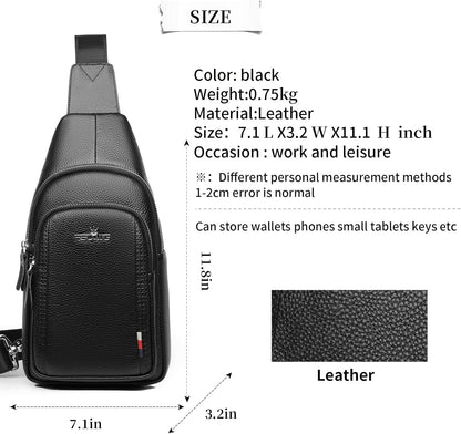sling Backpack for Men Chest Bag Crossbody Shoulder Bags Travel Bag Purse for Men with Water Resistant
