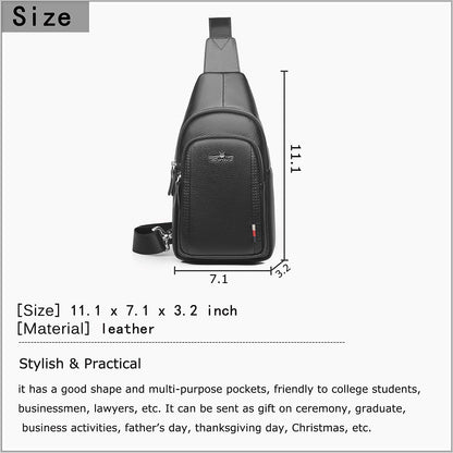 sling Backpack for Men Chest Bag Crossbody Shoulder Bags Travel Bag Purse for Men with Water Resistant