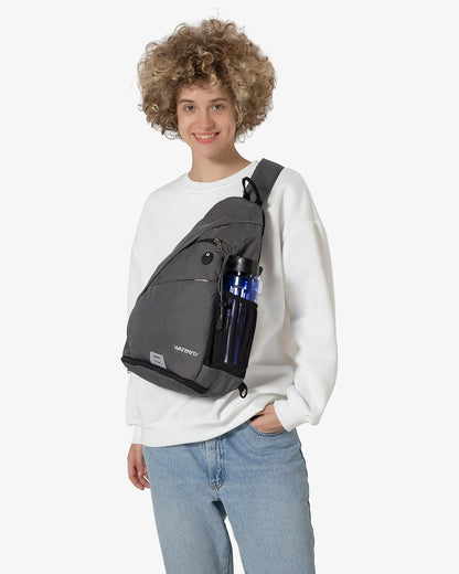 Large Sling Bag Crossbody Backpack Chest Pack for Men Women | 18L, Water resistant hiking daypack, 7 pockets for 13" Tablet, water bottle & umbrella pockets, Outdoor travel shoulder bag