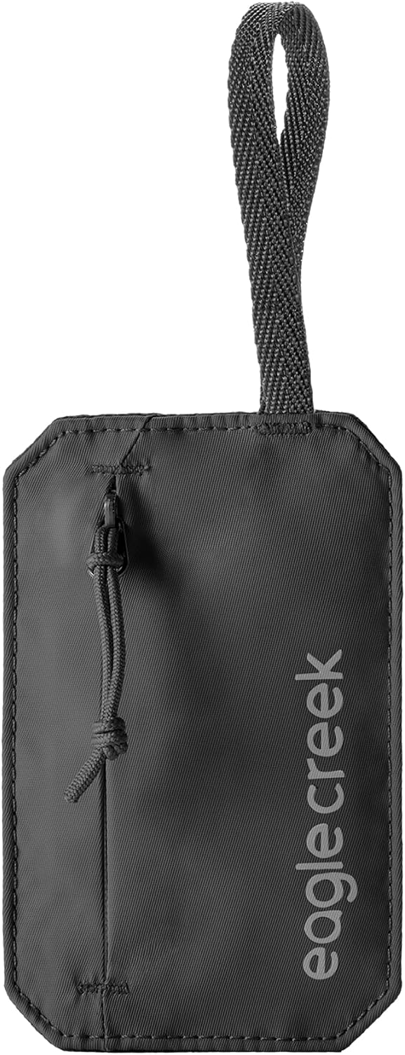 Undercover RFID Hidden Pocket – Travel Security Pouch with RFID Blocking – Lightweight, Wear Under Clothing – Zippered Passport & Card Holder – Adjustable Strap – Black