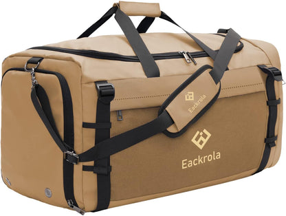 Large Sports Gym Bag, Travel Duffel bag with Wet Pocket & Shoes Compartment for men women, 65L, Lightweight