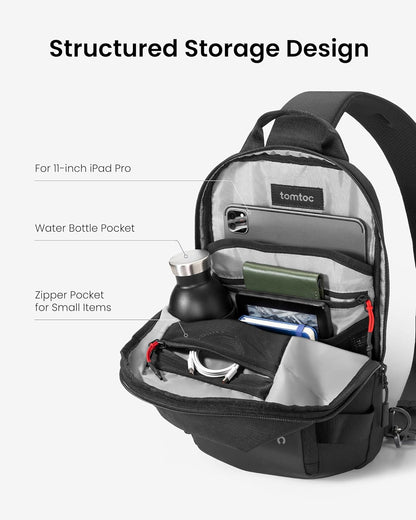 5L Compact Sling Backpack for Men Women, Lightweight Crossbody Shoulder Bag for 2026 11-inch iPad Air M4/M3, iPad Pro M5/M4, iPad A16, Nintendo Switch 2/Rog Xbox Ally X, EDC Daypack - XS Size