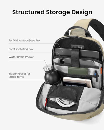 5L Compact Sling Backpack for Men Women, Lightweight Crossbody Shoulder Bag for 2026 11-inch iPad Air M4/M3, iPad Pro M5/M4, iPad A16, Nintendo Switch 2/Rog Xbox Ally X, EDC Daypack - XS Size