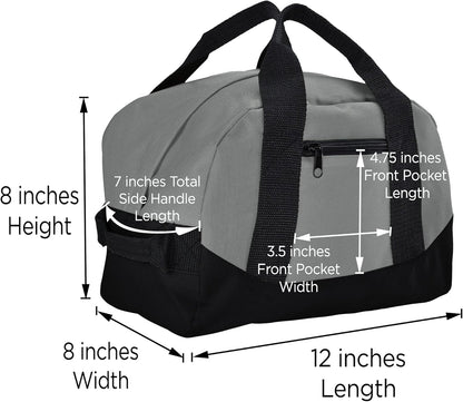 12" Mini Two Tone Duffle Bag