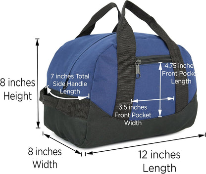 12" Mini Two Tone Duffle Bag