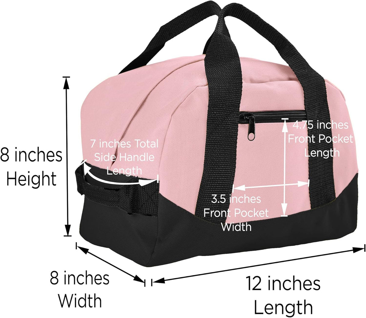 12" Mini Two Tone Duffle Bag