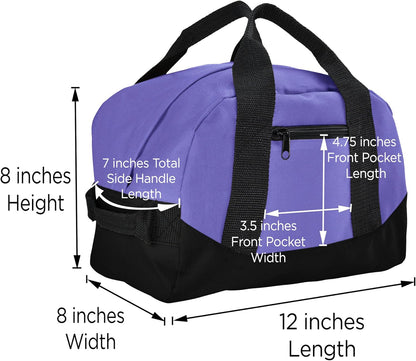 12" Mini Two Tone Duffle Bag