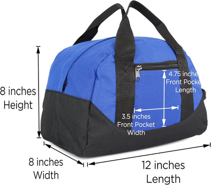 12" Mini Two Tone Duffle Bag