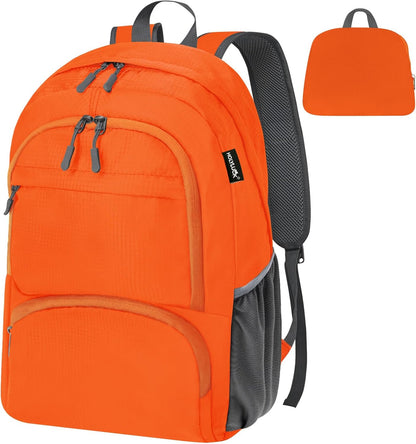 20L lightweight packable Hiking Daypack Foldable Backpack for Men Women Small Travel Outdoor Foldable Shoulder Bag-dark blue