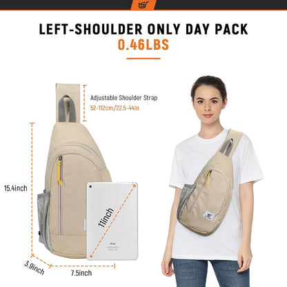 Sling Bag RFID Crossbody Sling Backpack Cross Body Shoulder Travel Bag Hiking Daypack for Women Men(Blue)