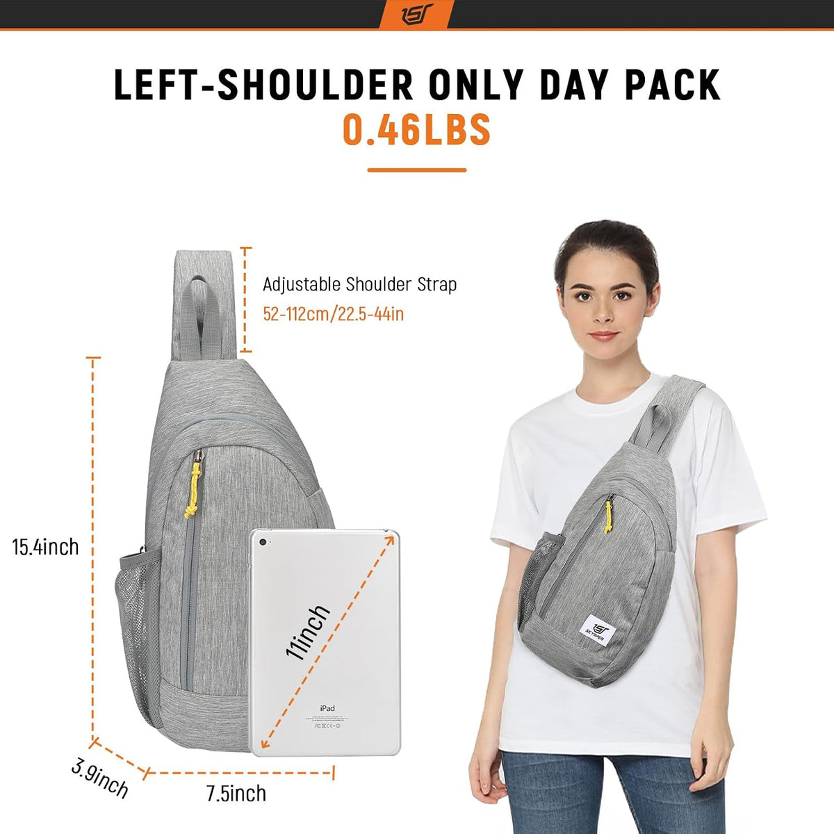 Sling Bag RFID Crossbody Sling Backpack Cross Body Shoulder Travel Bag Hiking Daypack for Women Men(Blue)